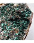 Botryodial Malachite with Quartz on Matrix