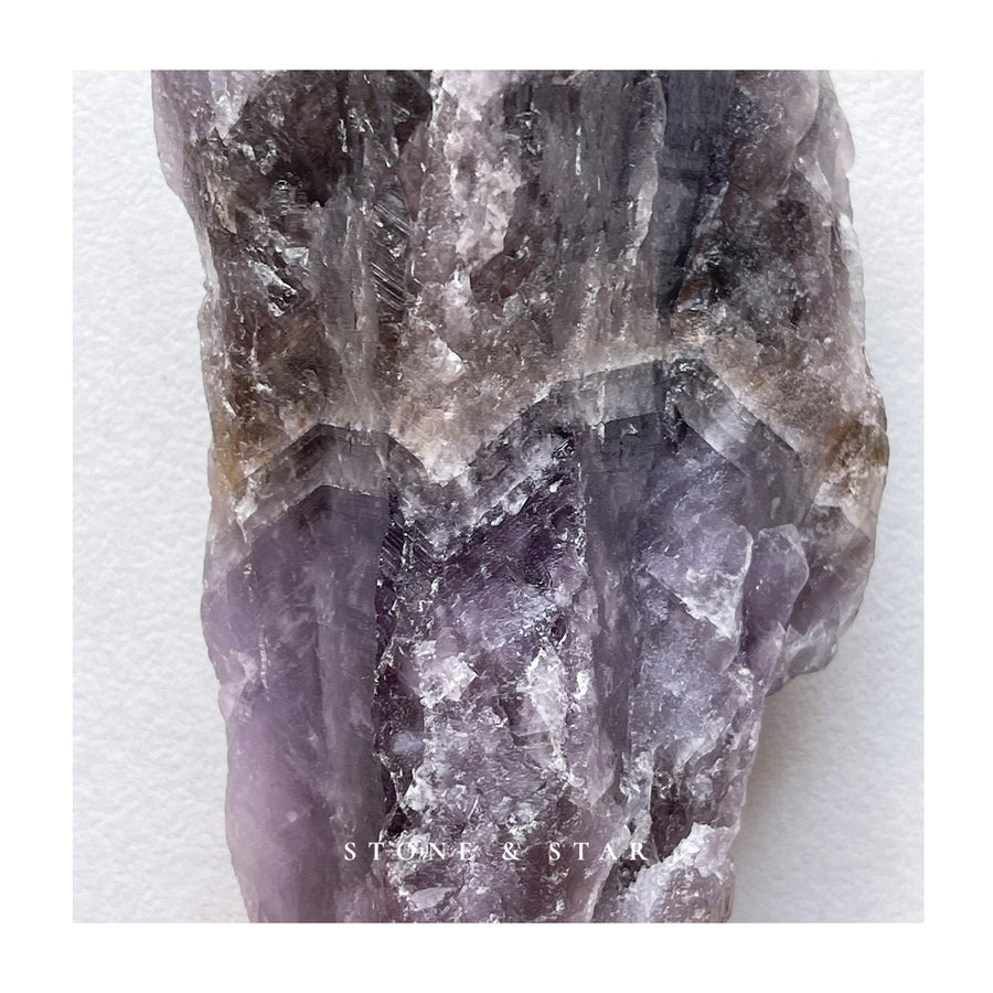 Partially Polished Smokey Amethyst Root+