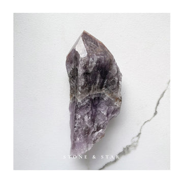 Partially Polished Smokey Amethyst Root+