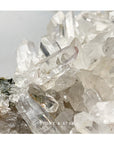 Clear Quartz with Epidote flowers