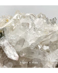 Clear Quartz with Epidote flowers